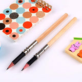 Levin Wooden Handle Pencil Extender Holder Set Adjustable Pencil Lengthener Tool for School, Art, Drawing, Writing & Sketching
