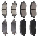 AUTOMUTO 8PCS Front & Rear Disc Brake Pads Set D1647 D1640 For Dodge Dart 2013-2016