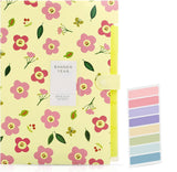 Corslet Floral File Folder Organizer, A4, Green, 6 Pockets, Expanding, Holds Up To 170 Sheets