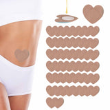 100pcs Castor Oil Pack Wrap for Belly Button, Self-Adhesive Belly Button Patches Pads Highly Absorbent Organic Cotton Navel Stic