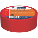 Shurtape PE 444 UVResistant Stucco Masking Tape, 48mm x 55m, Red, 1 Roll (107239)