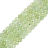 6mm Prehnite Faceted Gemstone Round Loose Beads Strand 15.5-16 DIY Jewelry Making