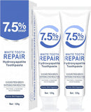 2PCS 7.5% Hydroxyapatite Toothpastes for Enamel Protection and Tooth Strengthening, 7.5% Nano Hydroxyapatite Toothpaste White To
