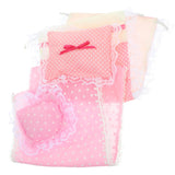 2 Sets Miniature Dollhouse Bedding: Mini Doll House Bedding Dolls beds Quilt Pillow Bedsheet Model Realistic Bedroom Small Cloth