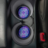 Scared Eye | Car Coasters for drinks Set of 2 | Perfect Car Accessories with absorbent coasters. Car Coaster measures 2.56 inche