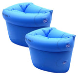 Topsung Floaties Inflatable Swim Arm Bands Rings Floats Tube Armlets for Kids and Adult Blue