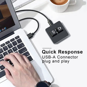 ANLINKSHINE USB Meeting Mute Button Compatible with Zoom Meeting/Mechanical Keyboard Mute Controller (Windows-System)
