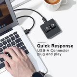 ANLINKSHINE USB Meeting Mute Button Compatible with Zoom Meeting/Mechanical Keyboard Mute Controller (Windows-System)