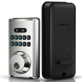 MOUSETRO Keyless Entry Door Lock with Keypad, Electronic Smart Deadbolt, Smart Locks for Front Door, Auto Lock, Anti-Peeking Pas