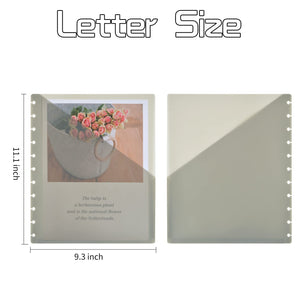 12 Pack Letter Size Disc Planner Pocket 11 Disc Planner Pocket Folder Discbound Dividers 8.5 x 11 Discbound Notebook Dividers wi