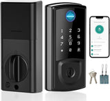 Smart Door Lock,Keyless Entry Door Lock for Front Door,Security Smart Deadbolt with Touchscreen Keypad,App Remote Control Finger