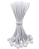WMZOBH Ball Bungee Cords 10 Inch - 25 Pcs Small Bungee Cords with Balls, Mini Bungee Balls Heavy Duty Outdoor for Tarp, Canopy, 