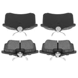AUTOMUTO 4PCS Rear Semi-Metallic Disc Brake Pads Set D1665 For Ford Edge Escape Fusion For Lincoln Continental MKC MKX MKZ Nauti