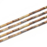 Adabele 52pcs Natural Picture Jasper Healing Gemstone 13mm x 4mm Cylinder Tube Beads Gem Stone Spacer for Jewelry Making GH-H10