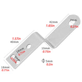 Joyangy Z Shaped Corner Bracket Furniture Support Bracket with Mounting Screws for Wood Shelves (0.75inch)