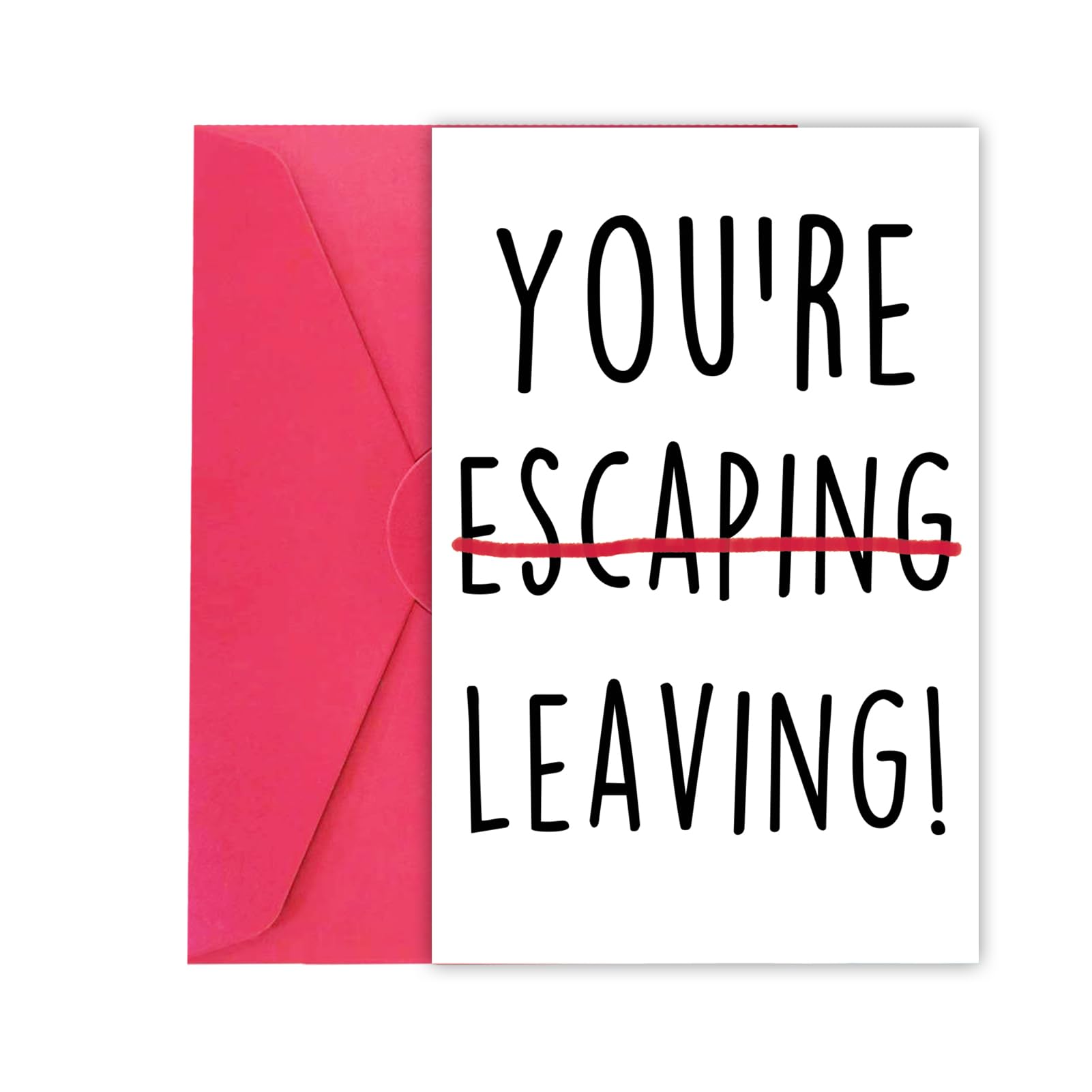XXDJLP Perfect Escape Coworker Leaving Card Gifts for Coworker Colleagues, Humorous Farewell Going Away Gifts for Coworker Women