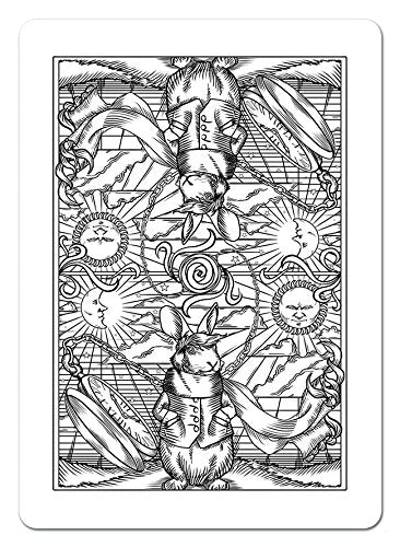 Albino Dragon The White Rabbit Playing Cards