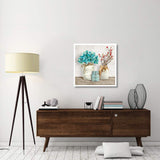 Floral Composition With Mason Jars I-Paper Art-32,,X32,,