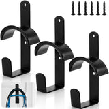Cididu 3 Pack Horse Bridle Rack Hooks, Metal Bridle Holder Bracket Heavy Duty, Wall Mount Horse Tack Storage Harness Halter Hang