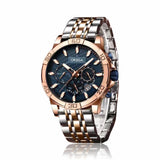 Orsga Magnum Analog Dial Dual Tone Band Stainless Steel Watch Men'S, Dial Color-Rose Gold