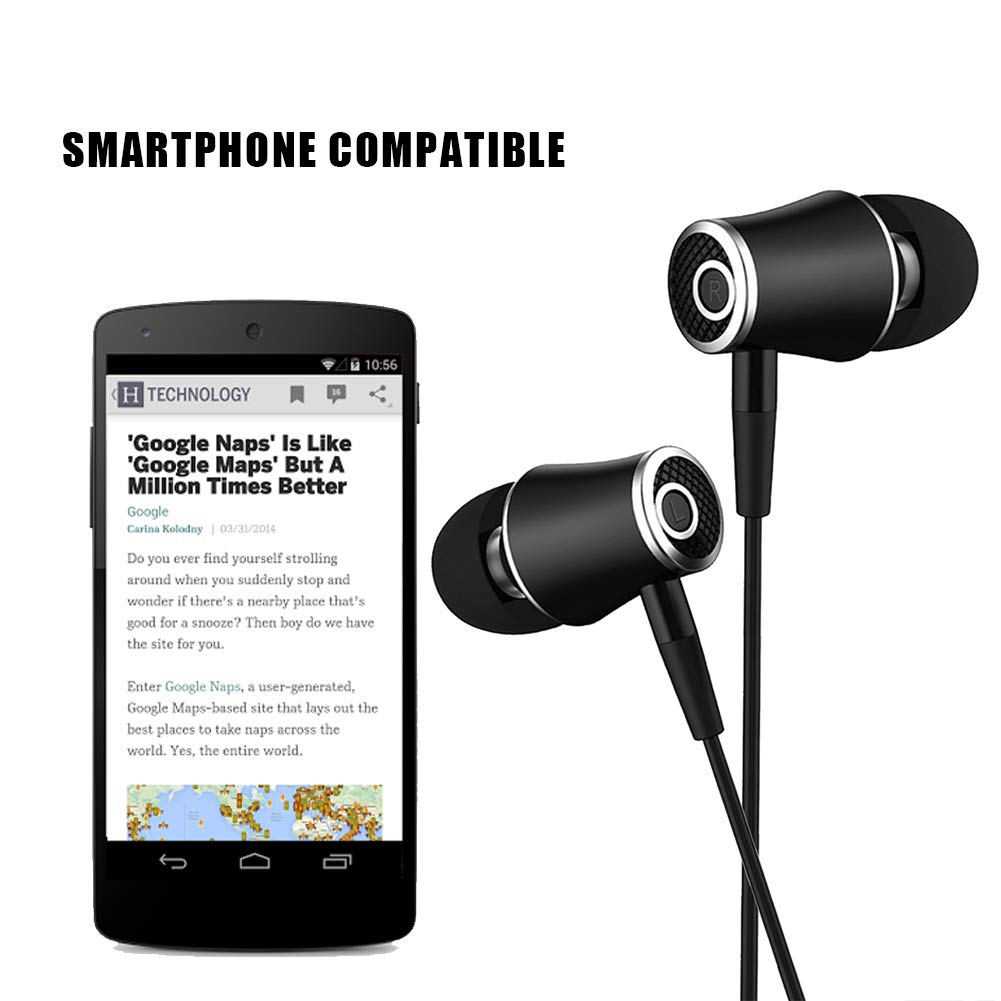 In-Ear Earbud Headphones,Earphone for Kindle Fire, Galaxy S8+, Note 8, Fire HD 8 HD 10, Voyage, Oasis eReaders Earbuds Microphon