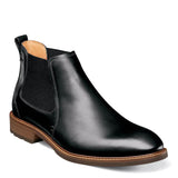 Florsheim Mens Chalet Plain Toe Gore Boots Black Crazy Horse 8.5 Medium