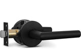 Berlin Modisch Passage Lever Door Handle Sleek Round Non-Locking Lever Set [for Hallway or Closet Doors] Reversible for Right & 