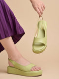 Shoetopia Women'S Heeled Sandal-6 Kids Uk (Lsr-Green)-Eu39,Green,6,B0D8QFDJ48