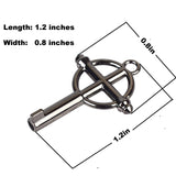 ECBANLI Escape Bracelet with Cross Universal Round Handcuff Key & Tungsten Bead - Car Window Breaker Wrist Strap Emergency Rescu