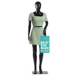 SereneLife Premium Female Mannequin - 68.9 Life-Size Dress Form with Realistic Face, Rotating Head, Flexible Limbs, Detachable B