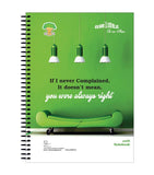 Amblitz Unruled Spiral Notebook, 6 Subjects- 600 Pages, 70 Gsm, 22 * 29 Cm. Mega Notebook