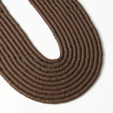 3600 pcs Coffee Clay Beads for Bracelets Making, 10 Strands Flat Round Polymer Clay Beads 6mm Spacer Heishi Beads for Jewelry Ma