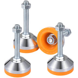 4 PCS Heavy Duty Leveling Feet, Leg Leveler with Base, Adjustable Leveling Feet with M12 Thread, Great Load Capacity for Workben