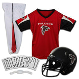 Franklin Sports Atlanta Falcons Kids NFL Uniform Set - Youth NFL Team Jersey, Helmet, Pants + Apparel Costume - Official Gear -Y