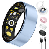 Smart Ring for Women Men, Health Tracker with Heart Rate/Blood Oxygen/Blood Pressure/Sleep Monitoring/Step Counting, IP68 Waterp