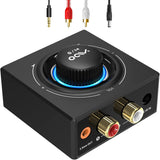 YMOO B06T3 Bluetooth 5.3 Receiver, 100ft RCA Bluetooth Audio Adapter for 3.5mm Jack AUX HiFi Home Stereo/Speaker from Smartphone