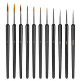 11 Pcs Detail Paint Brush Set, fine miniature paint brushes for detailing, Tiny Paintbrushes for Art Acrylic watercolour model n