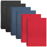 Grt 6 Pack Spiral Notebooks With Lined Paper A5 Soft Cover Steno Notepad Wirebound Notebook For Home Office School Travel Diary 
