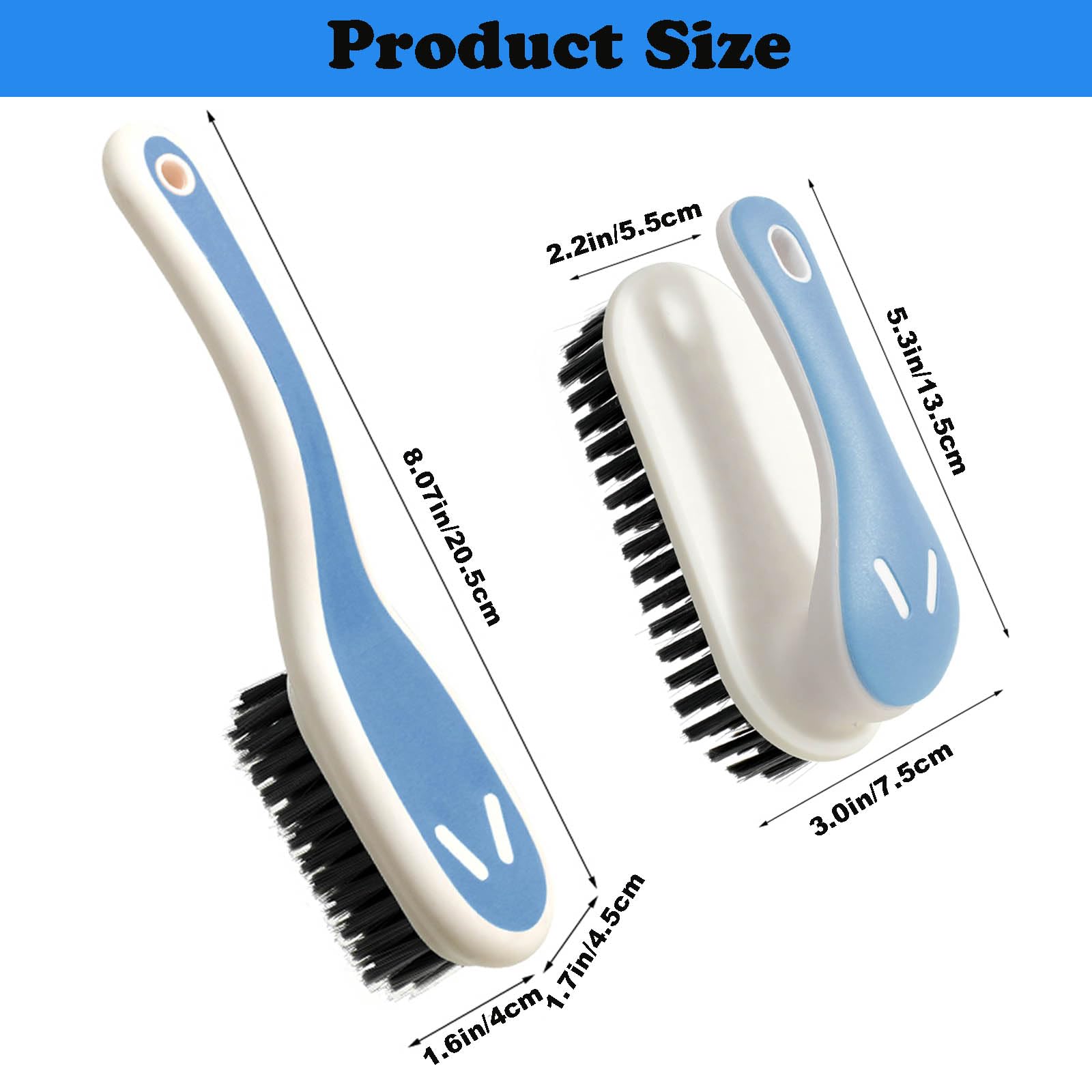Soft Bristle Scrub Cleaning Brush Stain Remover Brush Fabric Cleaning Brush Laundry Brush Small Scrub Brush Cleaner Household Cl