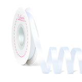 Laferri White Ribbon 3/8 X 25 Yards,Double Faced Satin White Thin Ribbons for Gift Wrapping DIY Craft Floral Bouquets Wedding Pa