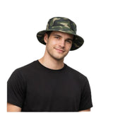 Riddhiinfotech Camouflage Bucket Hat For Men & Women | Army Style Jungle Hat | Cotton Sun Protection Cap For Outdoor, Trekking &