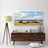 Boats On The Beach-Paper Art-74,,X38,,