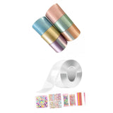 ATORSE Blow Bubbles Double Sided Tape Strips 6cm 5cm Full Tool