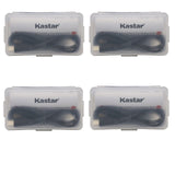 Kastar Battery 4-Pack Replacement for Fenix Flashlight Battery with Micro-USB ARB-L18-2600U
