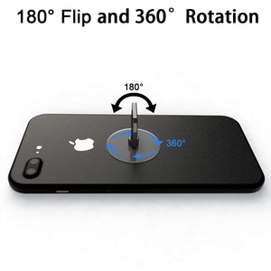 Transparent Phone Ring Holder Grip Tomorotec 360 Degree Free Rotation, Clear Cell Phone Finger Ring Kick-Stand Compatible with i