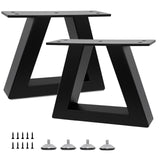 Y-CFHFC 6 Inch Trapezoid Metal Table Legs Heavy Duty Steel Furniture Legs for DIY Sofa, Couch, Bench,Stool,Coffee Table,End Side