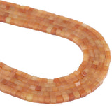 BEADIA Natural Red Aventurine Cube Spacer Beads 4mm Loose Square Stone Beads for Jewelry Making 38cm/Strand