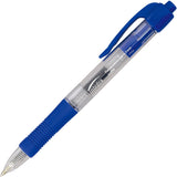 Integra Gel Pen, Retractable, Comfort Grip, 0.7mm Point, Blue (ITA30036)
