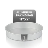 Restaurantware-Met Lux 11 x 2 Inch Straight-Sided Baking Tin, 1 Round Cake Pan - Oven-Ready, Freezable, Anodized Aluminum Round 