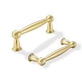 khtumeware 10 Pack 3 Inch(76mm) Brushed Gold Cabinet Pulls Matte Gold Kitchen Cabinet Handles Kitchen Cabinet Hardware for Cupbo